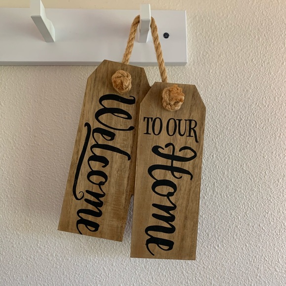 Welcome To Our Home Decorative Tag Plaque - Picture 1 of 4